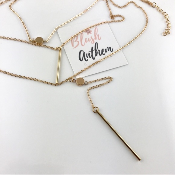 3 for $25⚡️Multi layer choker circle bar necklace - Picture 7 of 8